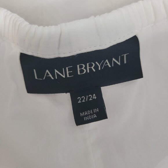 Lane Bryant Off the Shoulder Ruffle Blouse Top Size 22/24 - Picture 3 of 12